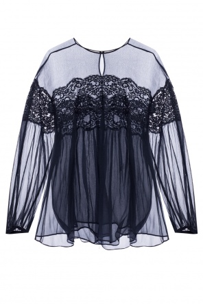 Silk top with long sleeves, zdjęcie 1 Silk top with long sleeves od Stella McCartney